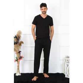 Akbeniz 27495 Siyah Pamuk Erkek Pijama Altı