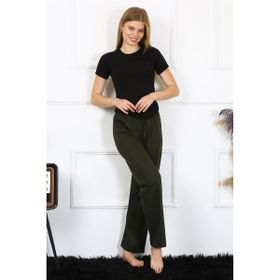Akbeniz 27497 Siyah Pamuklu Kadın Tek Alt Pijama