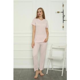 Akbeniz 4157 Pembe Penye Kadın Pijama Takım
