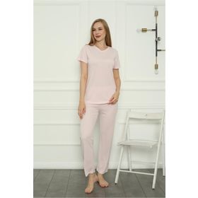 Akbeniz 4157 Pembe Penye Kadın Pijama Takım
