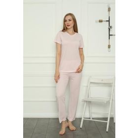 Akbeniz 4157 Pembe Penye Kadın Pijama Takım