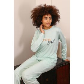 Akbeniz 4188 Penye Uzun Kol Kadın Pijama Takım
