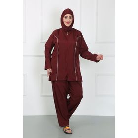Akbeniz 44010 Bordo Büyük Beden Tesettür Mayo