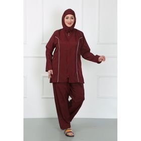Akbeniz 44010 Bordo Büyük Beden Tesettür Mayo
