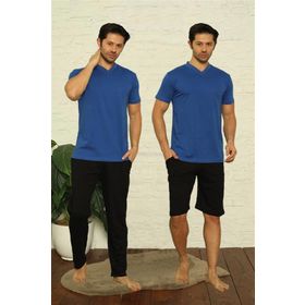 Akbeniz 6822 Saks Erkek Pijama Takımı