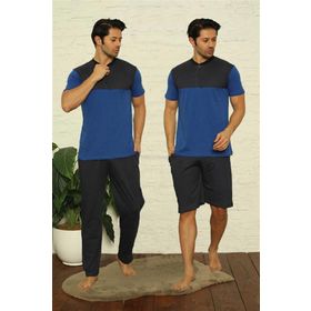 Akbeniz 6823 Saks Erkek Pijama Takımı