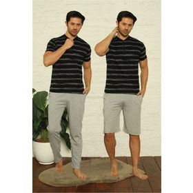 Akbeniz 6823 Siyah Erkek Pijama Takımı