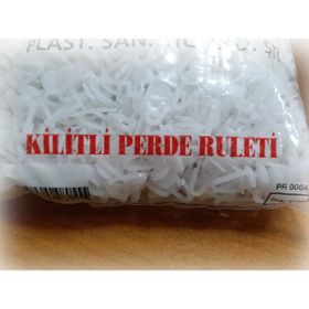 Akça Tekstil 1000 Adet Beyaz Kilitli Tül Perde Düğmesi