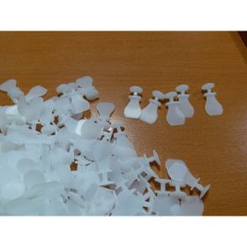 Akça Tekstil 1000 Adet Beyaz Makine Dikmeli Tül Perde Düğmesi