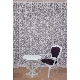 Akça Tekstil 300 x 260 cm Sultan 2 Kırık Beyaz Tek Kanat Hazır Dikilmiş Pileli Fon Perde