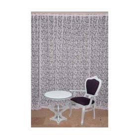 Akça Tekstil 300 x 260 cm Sultan 2 Kırık Beyaz Tek Kanat Hazır Dikilmiş Pileli Fon Perde