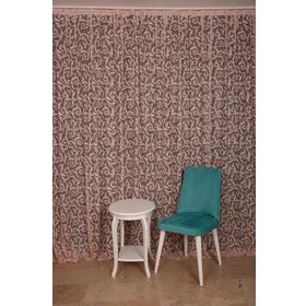 Akça Tekstil 300 x 260 cm Sultan 2 Pudra Tek Kanat Hazır Dikilmiş Pileli Fon Perde