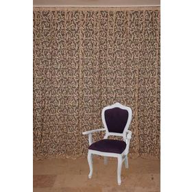 Akça Tekstil 300 x 260 cm Sultan 2 Vizon Tek Kanat Hazır Dikilmiş Pileli Fon Perde