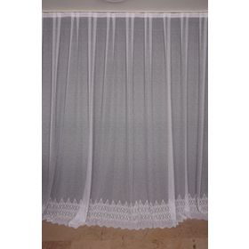 Akça Tekstil 300x260 cm Beyaz Geniş Etek Model Tek Kanat Hazır Pileli Fon Perde