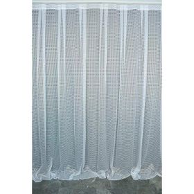 Akça Tekstil 300x260 cm Beyaz Kardelen Tek Kanat Hazır Dikilmiş Pileli Fon Perde