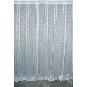 Akça Tekstil 300x260 cm Beyaz Kardelen Tek Kanat Hazır Dikilmiş Pileli Fon Perde