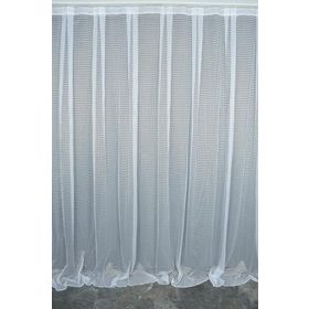 Akça Tekstil 300x260 cm Beyaz Kardelen Tek Kanat Hazır Dikilmiş Pileli Fon Perde