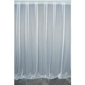 Akça Tekstil 300x260 cm Beyaz Kardelen Tek Kanat Hazır Dikilmiş Pileli Fon Perde