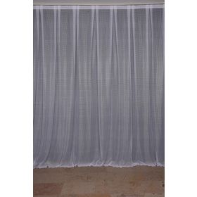 Akça Tekstil 300x260 cm Beyaz Seyrek Noktalı Model Tek Kanat Hazır Pileli Fon Perde