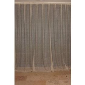Akça Tekstil 300x260 cm Gold Dar Etek Tek Kanat Hazır Dikilmiş Pileli Fon Perde