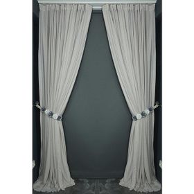 Akça Tekstil 300x260 cm Gözenekli Model Vizon Tek Kanat Hazır Dikilmiş Pileli Fon Perde