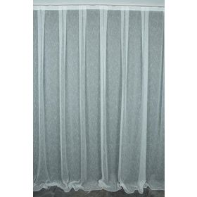 Akça Tekstil 300x260 cm Kırık Beyaz Brs Model Tek Kanat Dikilmiş Pileli Fon Perde