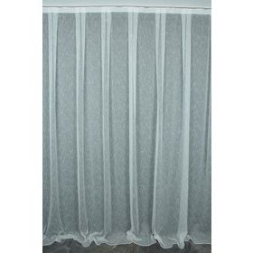 Akça Tekstil 300x260 cm Kırık Beyaz Brs Model Tek Kanat Dikilmiş Pileli Fon Perde
