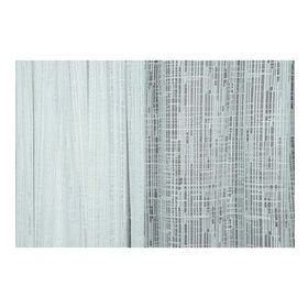 Akça Tekstil 300x260 cm Kırık Beyaz Kareli Model Tek Kanat Hazır Dikilmiş Pileli Fon Perde