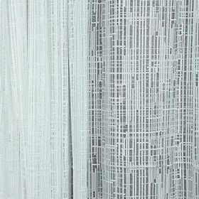 Akça Tekstil 300x260 cm Kırık Beyaz Kareli Model Tek Kanat Hazır Dikilmiş Pileli Fon Perde