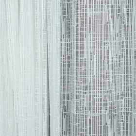 Akça Tekstil 300x260 cm Kırık Beyaz Kareli Model Tek Kanat Hazır Dikilmiş Pileli Fon Perde