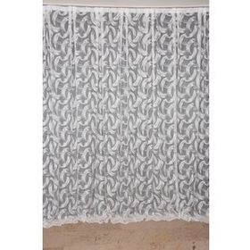 Akça Tekstil 300x260 cm Kırık Beyaz Kılıç Model Tek Kanat Hazır Dikilmiş Pileli Fon Perde