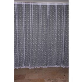 Akça Tekstil 300x260 cm Kırık Beyaz Kuş Model Tek Kanat Dikilmiş Pileli Fon Perde