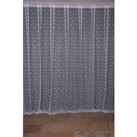 Akça Tekstil 300x260 cm Kırık Beyaz Kuş Model Tek Kanat Dikilmiş Pileli Fon Perde