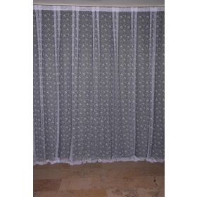 Akça Tekstil 300x260 cm Kırık Beyaz Kuş Model Tek Kanat Dikilmiş Pileli Fon Perde