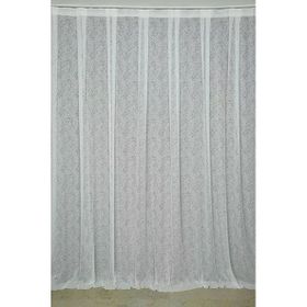 Akça Tekstil 300x260 cm Kırık Beyaz Mikro Model Tek Kanat Hazır Dikilmiş Pileli Fon Perde