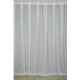 Akça Tekstil 300x260 cm Kırık Beyaz Mikro Model Tek Kanat Hazır Dikilmiş Pileli Fon Perde
