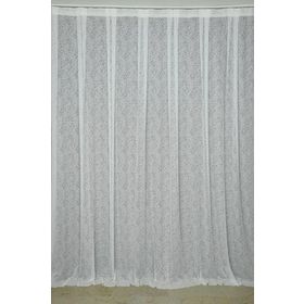 Akça Tekstil 300x260 cm Kırık Beyaz Mikro Model Tek Kanat Hazır Dikilmiş Pileli Fon Perde