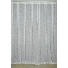 Akça Tekstil 300x260 cm Kırık Beyaz Mikro Model Tek Kanat Hazır Dikilmiş Pileli Fon Perde