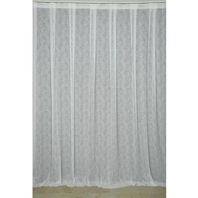 Akça Tekstil 300x260 cm Kırık Beyaz Mikro Model Tek Kanat Hazır Dikilmiş Pileli Fon Perde