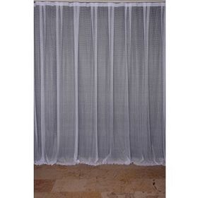 Akça Tekstil 300x260 cm Kırık Beyaz Sık Noktalı Model Tek Kanat Hazır Pileli Fon Perde