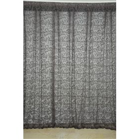 Akça Tekstil 300x260 cm Koyu Vizon Sultan 2 Tek Kanat Hazır Dikilmiş Pileli Fon Perde