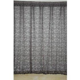 Akça Tekstil 300x260 cm Koyu Vizon Sultan 2 Tek Kanat Hazır Dikilmiş Pileli Fon Perde