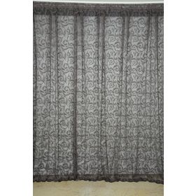 Akça Tekstil 300x260 cm Koyu Vizon Sultan 2 Tek Kanat Hazır Dikilmiş Pileli Fon Perde