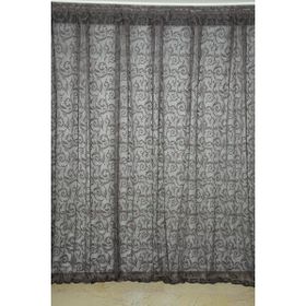 Akça Tekstil 300x260 cm Koyu Vizon Sultan 2 Tek Kanat Hazır Dikilmiş Pileli Fon Perde