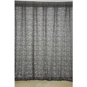 Akça Tekstil 300x260 cm Koyu Vizon Sultan 2 Tek Kanat Hazır Dikilmiş Pileli Fon Perde
