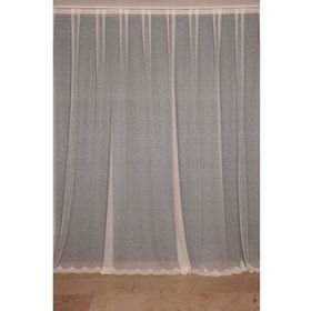 Akça Tekstil 300x260 cm Krem Dar Etek Tek Kanat Hazır Dikilmiş Pileli Fon Perde