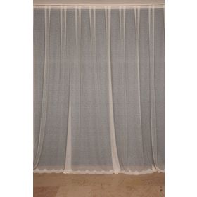 Akça Tekstil 300x260 cm Krem Dar Etek Tek Kanat Hazır Dikilmiş Pileli Fon Perde