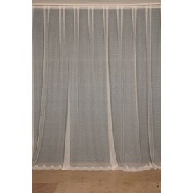 Akça Tekstil 300x260 cm Krem Dar Etek Tek Kanat Hazır Dikilmiş Pileli Fon Perde