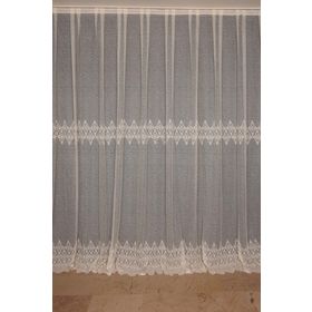 Akça Tekstil 300x260 cm Krem Göbekli Dantel Tek Kanat Hazır Dikilmiş Pileli Fon Perde