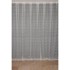 Akça Tekstil 300x260 cm Krem Kuş Model Tek Kanat Dikilmiş Pileli Fon Perde